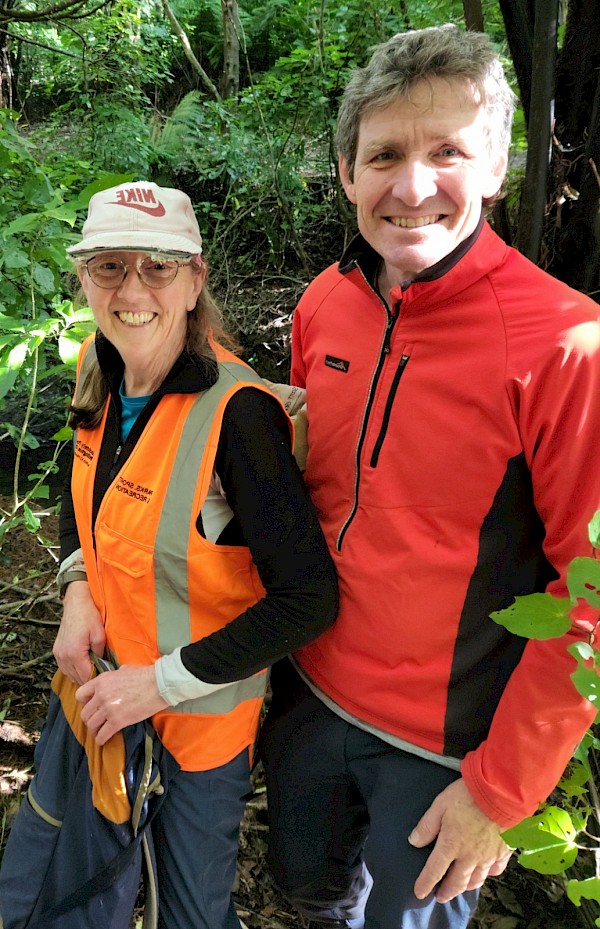 Project leaders, Bronwen Wall and Jonathan Kennett